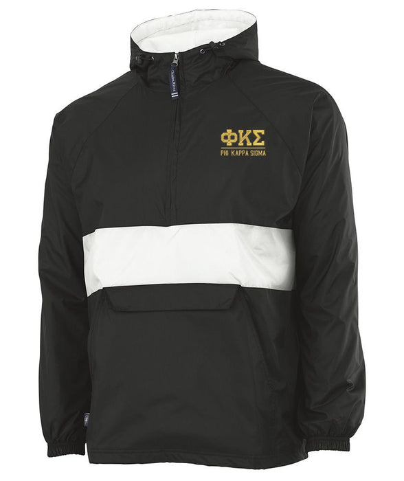 Phi Kappa Sigma Greek Letter Anoraks Phi Kappa Sigma Greek Letter Windbreaker Pullovers