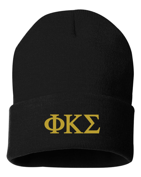 Phi Kappa Sigma Greek Letter Knit Cap Phi Kappa Sigma Greek Letter Knit Cap