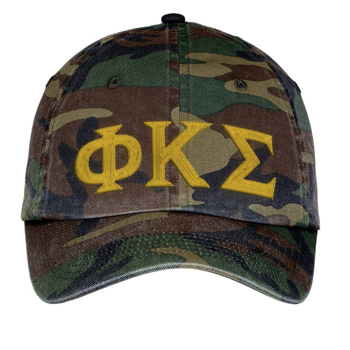 Phi Kappa Sigma Lettered Camouflage Hat Phi Kappa Sigma Lettered Camouflage Hat