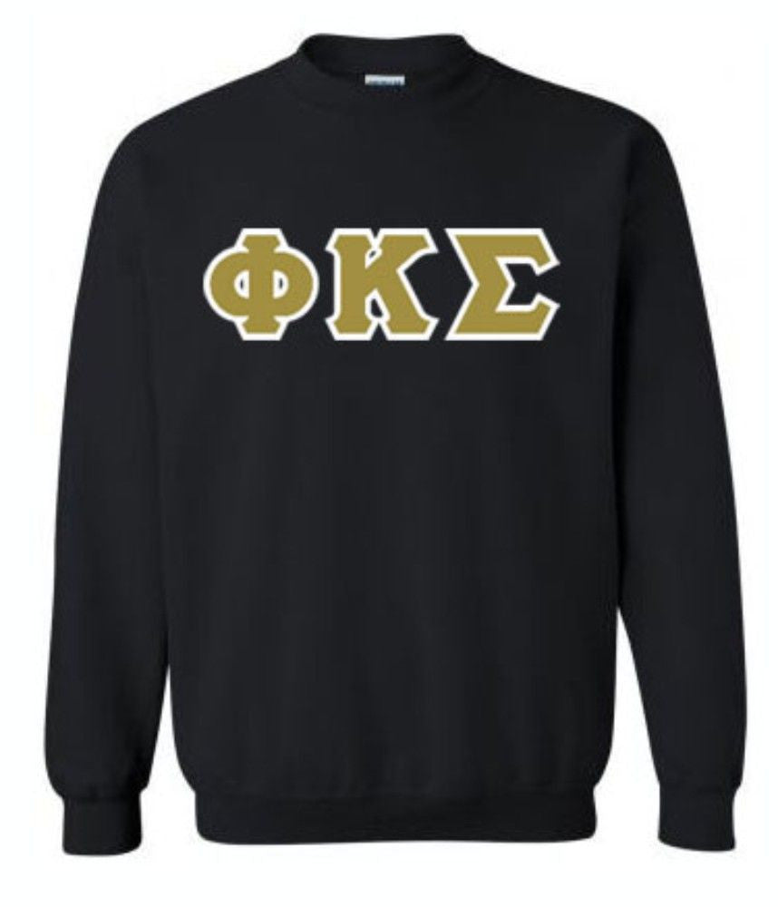 Phi Kappa Sigma Lettered Crewneck Sweatshirt Phi Kappa Sigma Lettered Crewneck Sweatshirt