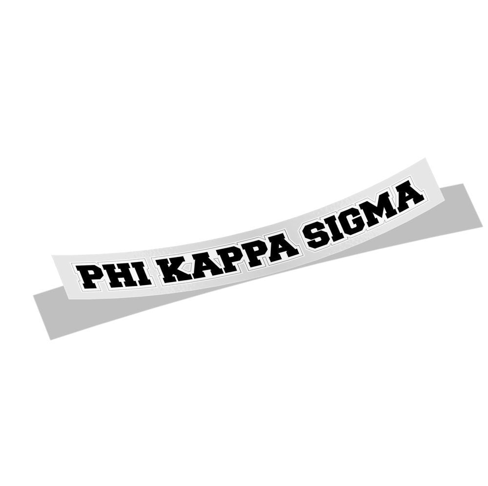 Phi Kappa Sigma Long Window Sticker Phi Kappa Sigma Long Window Sticker