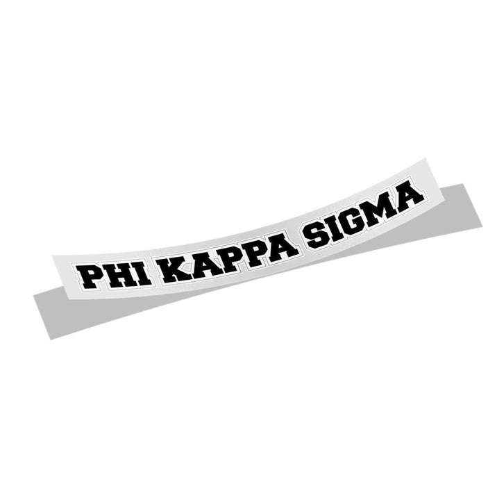 Phi Kappa Sigma Long Window Sticker Phi Kappa Sigma Long Window Sticker
