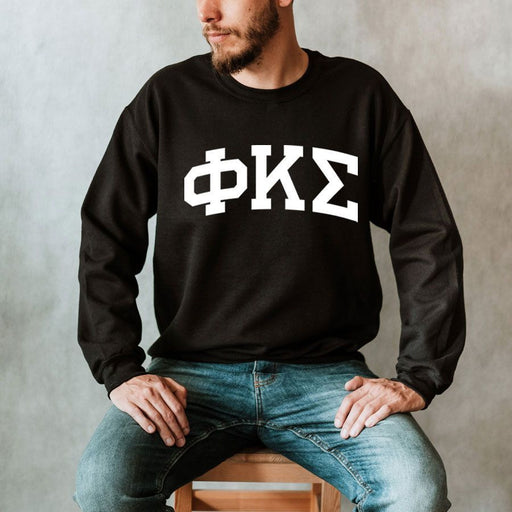 Phi Kappa Sigma Phi Kappa Sigma Arched Greek Letter Crewneck Sweatshirt