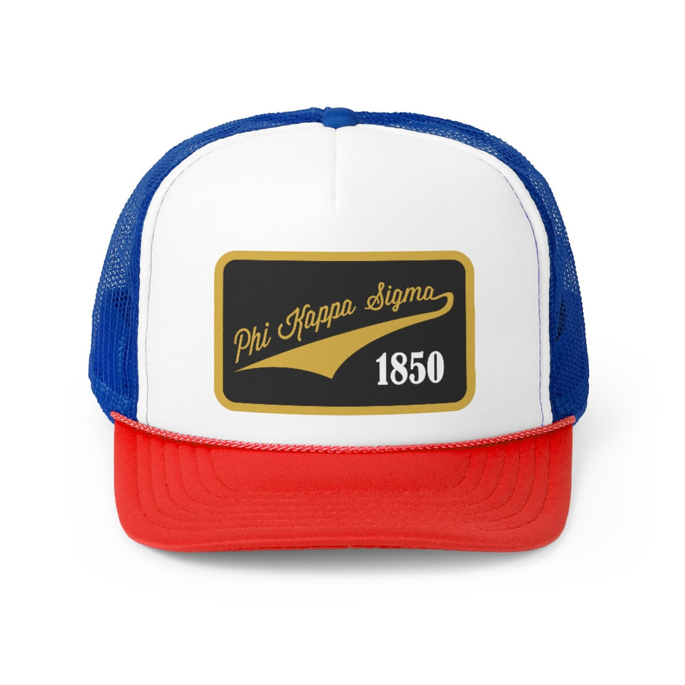 Phi Kappa Sigma Tail Patch Design Trucker Hats Phi Kappa Sigma Tail Patch Design Trucker Hats