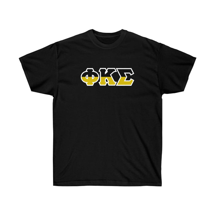 Printify Phi Kappa Sigma Two Toned Greek Lettered T Shirts Phi Kappa Sigma Two Toned Greek Lettered T-shirts
