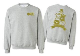 Phi Kappa Sigma Phi Kappa Sigma World Famous Crest - Shield Crewneck Sweatshirts