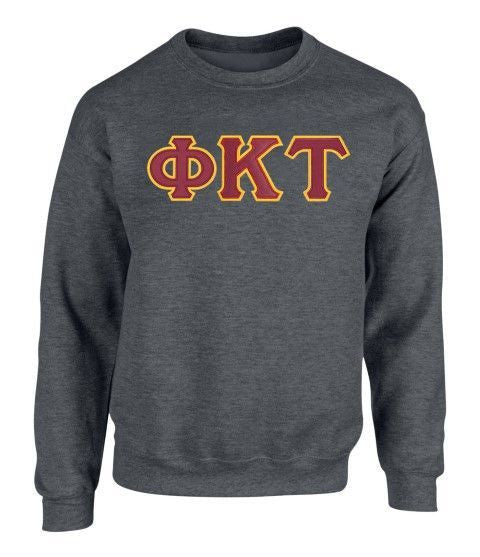Phi Kappa Tau 2 Day Ship Twill Crewneck Sweatshirt Phi Kappa Tau - 2 Day Ship Twill Crewneck Sweatshirt