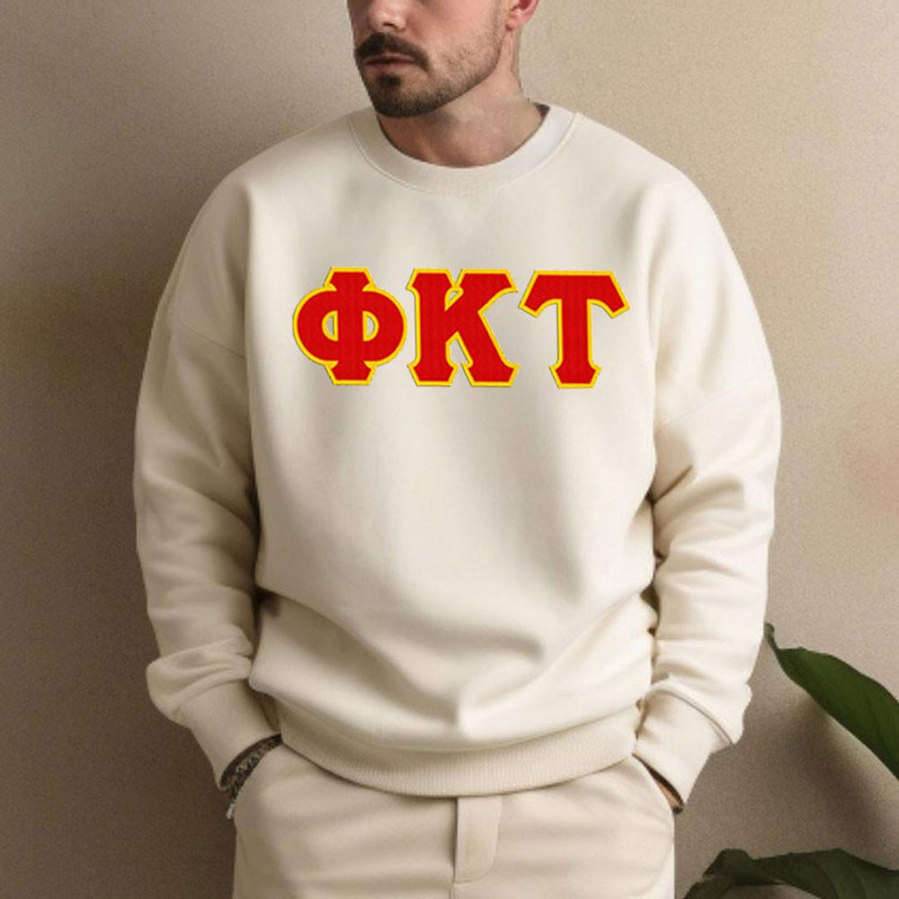 Phi Kappa Tau 2 Day Ship Twill Crewneck Sweatshirts Phi Kappa Tau - 2 Day Ship Twill Crewneck Sweatshirts