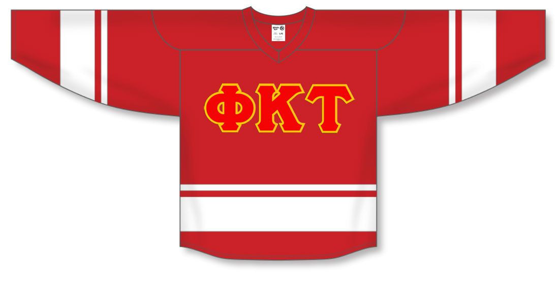 Discount Phi Kappa Tau Breakaway Lettered Hockey Jersey DISCOUNT-Phi Kappa Tau Breakaway Lettered Hockey Jersey