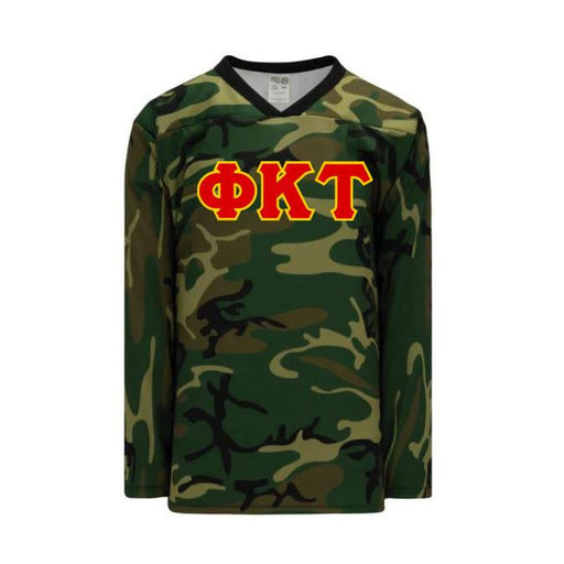 Phi Kappa Tau Phi Kappa Tau Camouflage Lettered Hockey Jersey