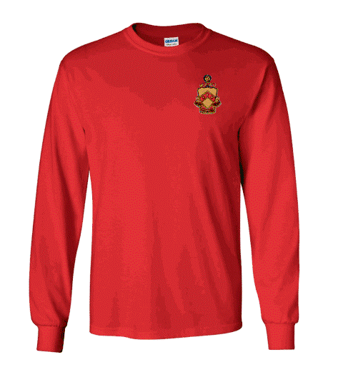 Phi Kappa Tau Crest Shield Long Tee Phi Kappa Tau Crest - Shield Long Tee