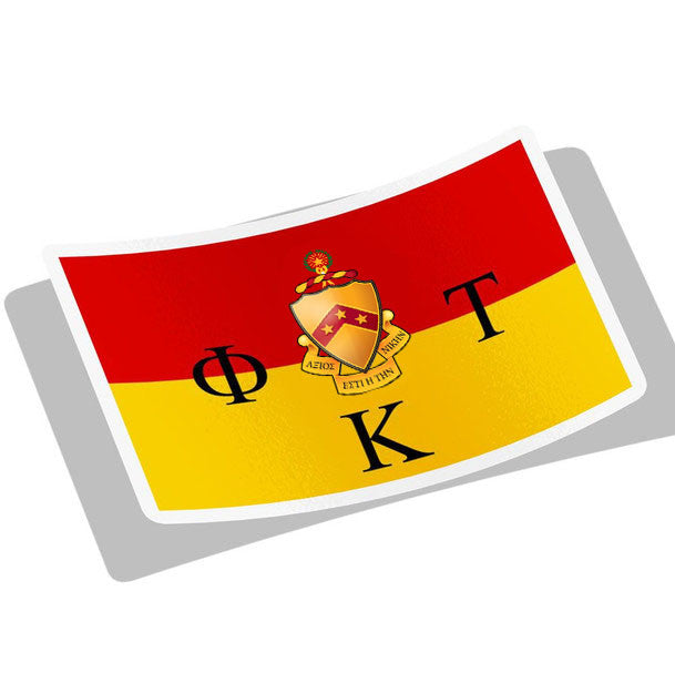 Phi Kappa Tau Flag Decal Sticker Phi Kappa Tau Flag Decal Sticker