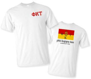 Phi Kappa Tau Phi Kappa Tau Flag T-shirts
