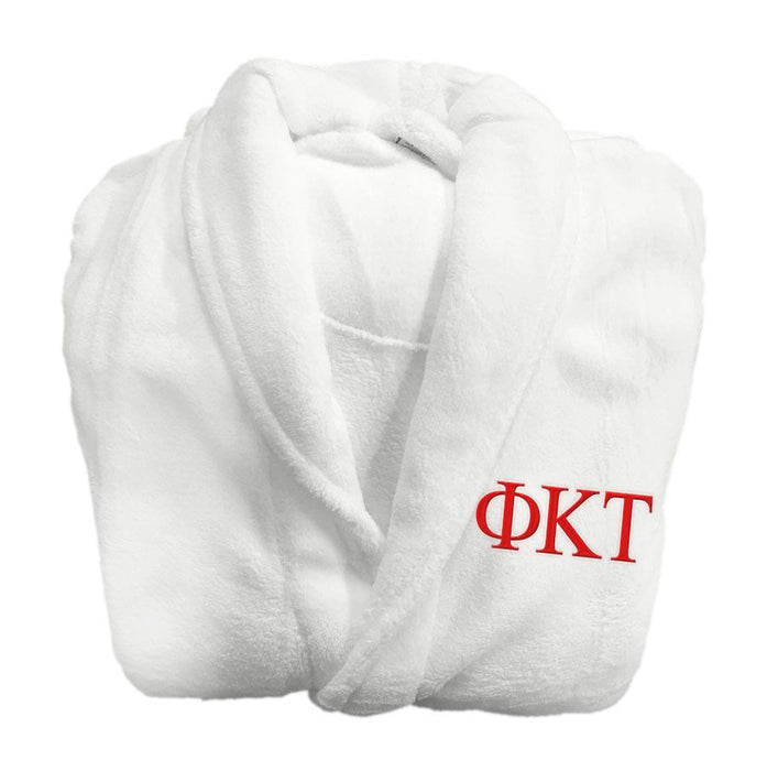 Phi Kappa Tau Fraternity Lettered Bathrobe Phi Kappa Tau Fraternity Lettered Bathrobe