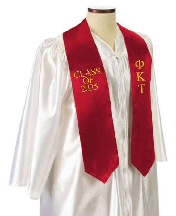 Phi Kappa Tau Embroidered Graduation Sash Stole Phi Kappa Tau Embroidered Graduation Sash Stole
