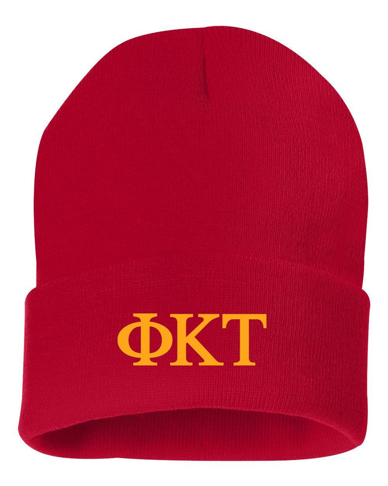 Phi Kappa Tau Greek Letter Knit Cap Phi Kappa Tau Greek Letter Knit Cap