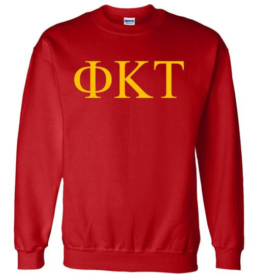 Phi Kappa Tau Lettered World Famous Greek Crewneck Phi Kappa Tau Lettered World Famous Greek Crewneck