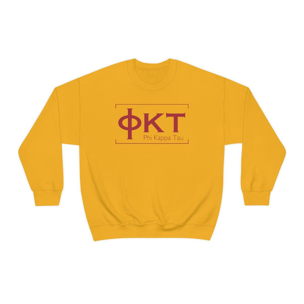 Printify Phi Kappa Tau Logo Crewneck Sweatshirts Phi Kappa Tau Logo Crewneck Sweatshirts
