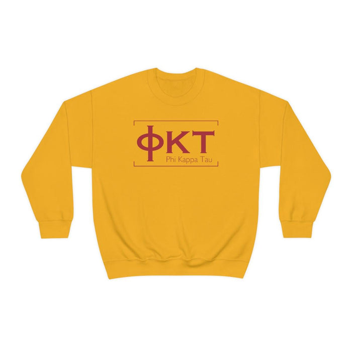 Printify Phi Kappa Tau Logo Crewneck Sweatshirts Phi Kappa Tau Logo Crewneck Sweatshirts