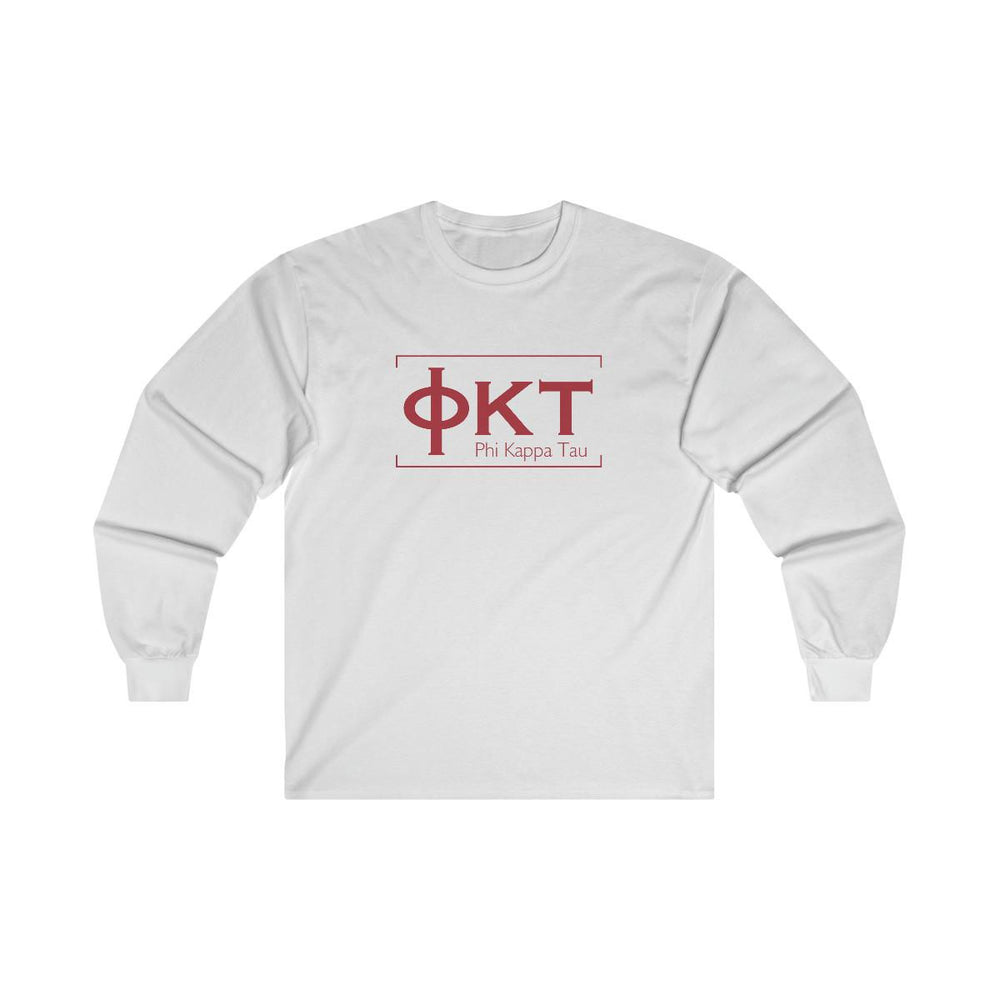 Printify Phi Kappa Tau Logo Long Sleeve T Shirt Phi Kappa Tau Logo Long Sleeve T-Shirt