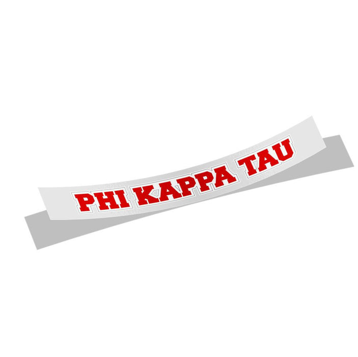 Phi Kappa Tau Long Window Sticker Phi Kappa Tau Long Window Sticker