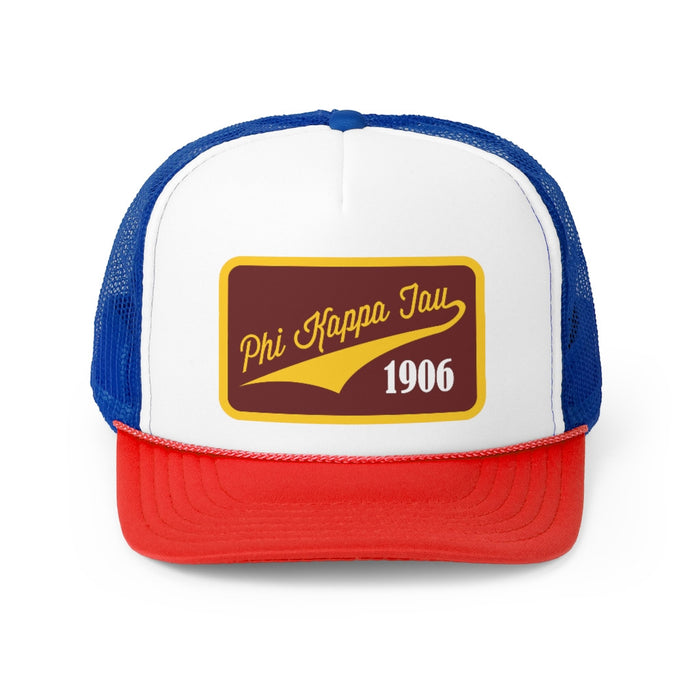 Phi Kappa Tau Tail Patch Design Trucker Hats Phi Kappa Tau Tail Patch Design Trucker Hats