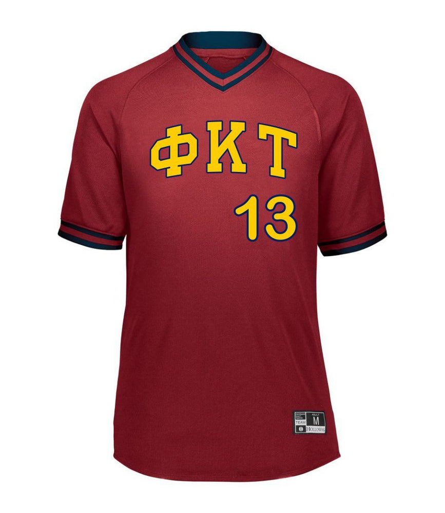Phi Kappa Tau Retro V Neck Baseball Jersey Phi Kappa Tau Retro V-Neck Baseball Jersey