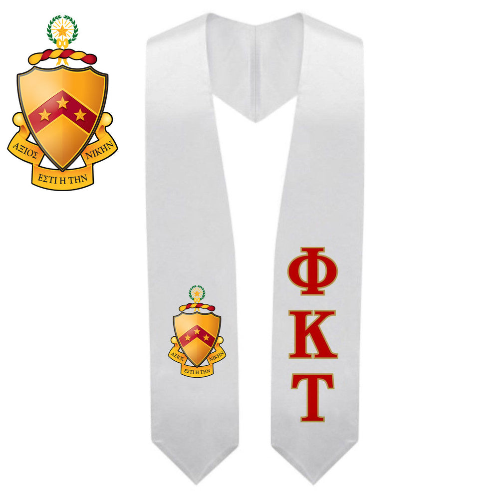 Phi Kappa Tau Super Crest Shield Graduation Stole Phi Kappa Tau Super Crest - Shield Graduation Stole
