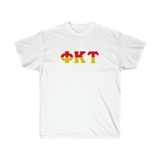 Phi Kappa Tau Phi Kappa Tau Two Toned Greek Lettered T-shirts