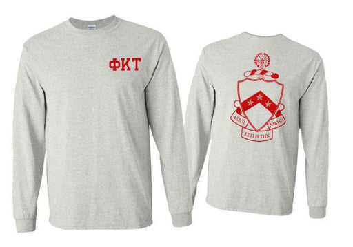Phi Kappa Tau Phi Kappa Tau World Famous Crest Long Sleeve T-Shirts