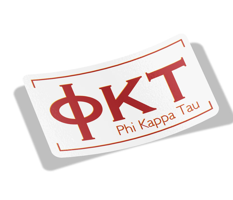 Phi Kappa Tau Top Selling Sticker Phi Kappa Tau Top Selling Sticker