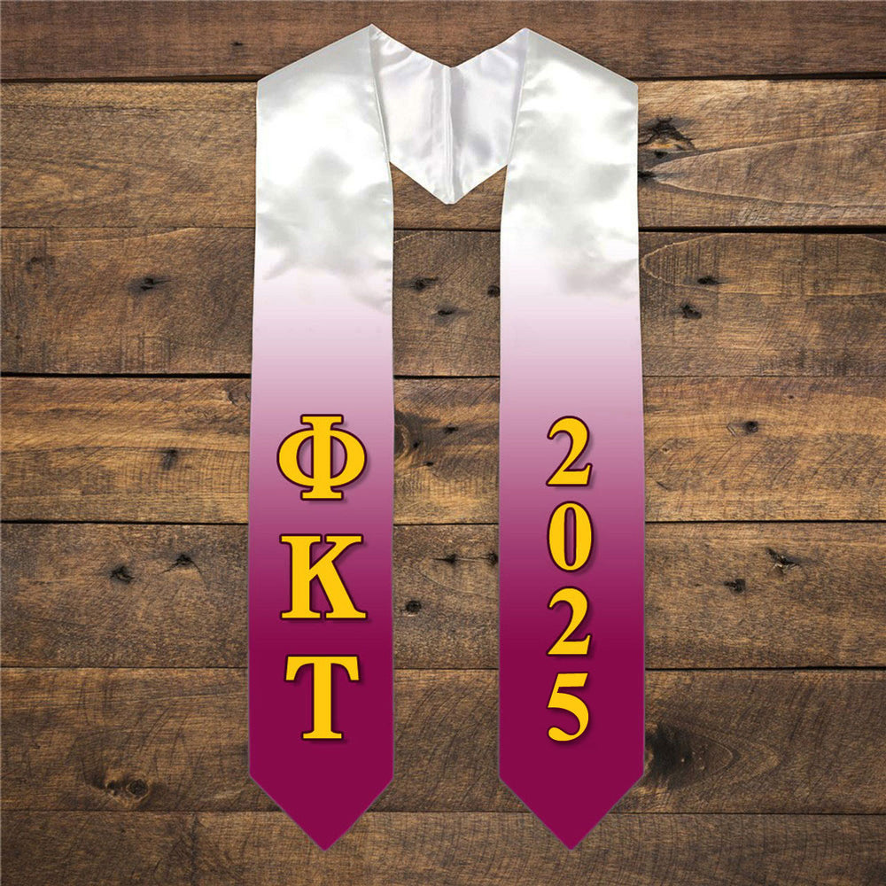 Phi Kappa Tau Extra Fancy Greek Graduation Stole W Year Phi Kappa Tau Extra Fancy Greek Graduation Stole W Year