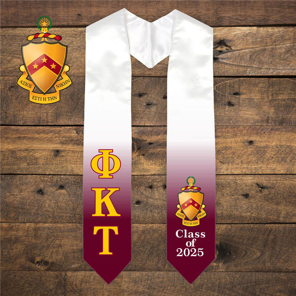 Phi Kappa Tau Extra Fancy Greek Class Of Graduation Stole Phi Kappa Tau Extra Fancy Greek Class Of  Graduation Stole