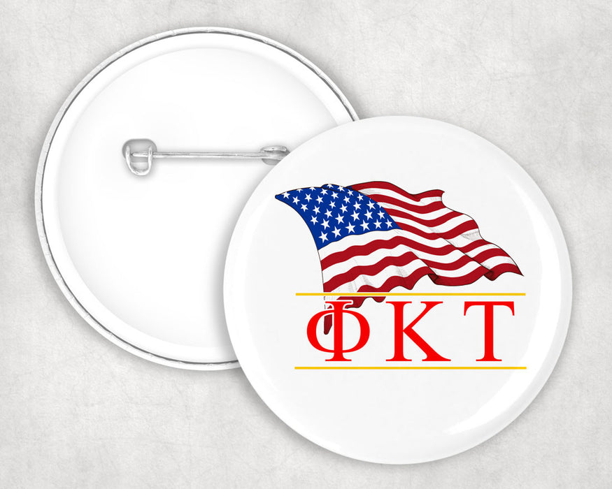 Phi Kappa Tau Patriot Button Phi Kappa Tau Patriot Button