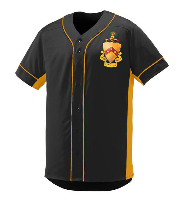 Phi Kappa Tau Game 7 Full Button Baseball Jersey Phi Kappa Tau Game 7 Full-Button Baseball Jersey