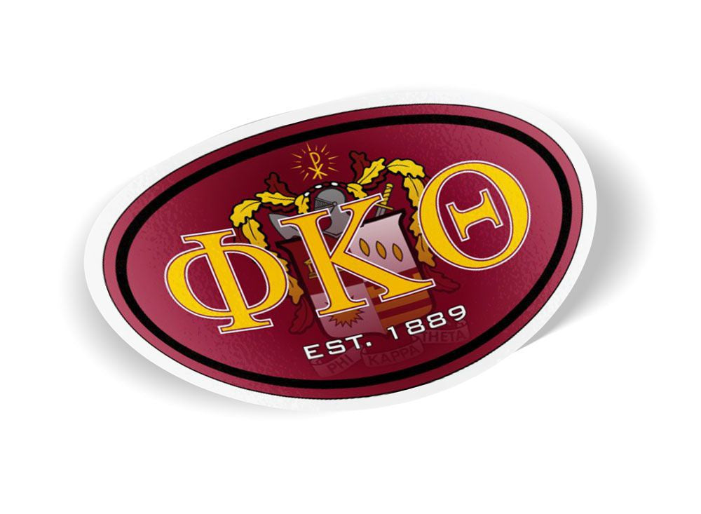 Phi Kappa Theta Color Oval Decal — GreekU