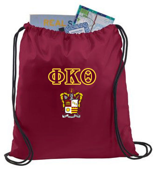 Phi Kappa Theta Crest - Shield Cinch Sack