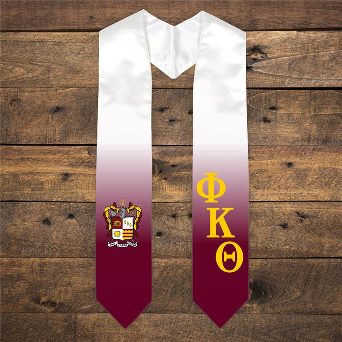 Phi Kappa Theta Extra Fancy Diagonal Greek Graduation Stole W Crest Phi Kappa Theta Extra Fancy Diagonal Greek Graduation Stole W Crest