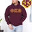 Phi Kappa Theta Fraternity Crest Shield Twill Letter Hooded Sweatshirt Phi Kappa Theta Fraternity Crest - Shield Twill Letter Hooded Sweatshirt