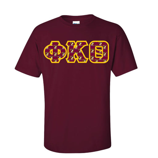 Phi Kappa Theta Fraternity Crest - Shield Twill Letter Tee