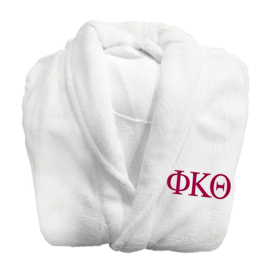 Phi Kappa Theta Fraternity Lettered Bathrobe Phi Kappa Theta Fraternity Lettered Bathrobe