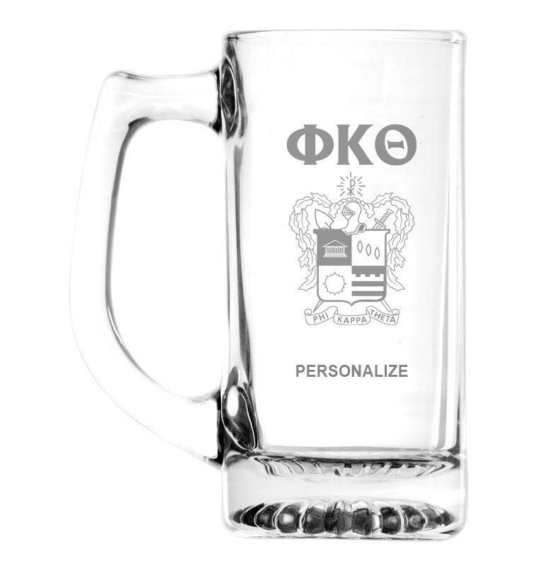 Phi Kappa Theta Glass Engraved Mug Phi Kappa Theta Glass Engraved Mug