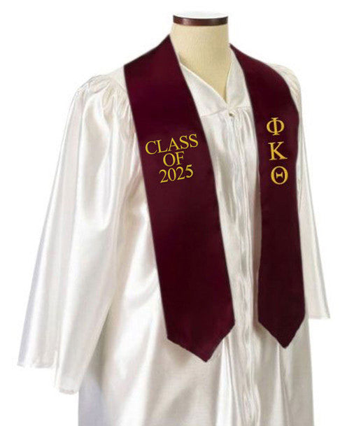 Phi Kappa Theta Embroidered Graduation Sash Stole Phi Kappa Theta Embroidered Graduation Sash Stole