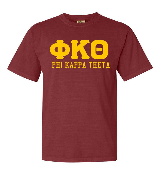 Phi Kappa Theta Greek Custom Comfort Colors Heavyweight T Shirt Phi Kappa Theta Greek Custom Comfort Colors Heavyweight T-Shirt