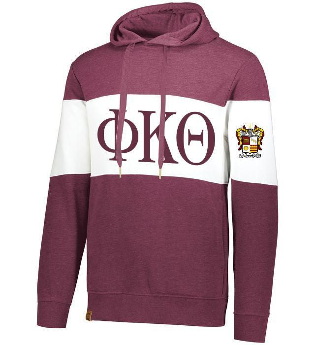 Phi Kappa Theta Ivy League Hoodie W Crest On Left Sleeve Phi Kappa Theta Ivy League Hoodie W Crest On Left Sleeve