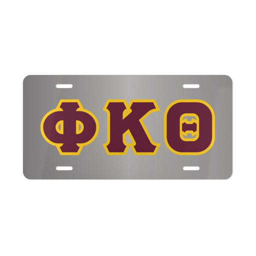 Caraccessories PHI KAPPA THETA LETTERED LICENSE COVERS