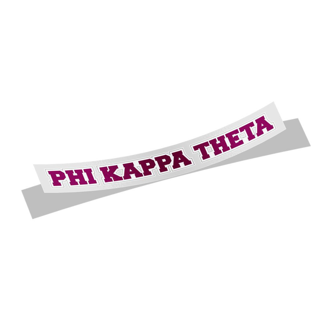 Phi Kappa Theta Long Window Sticker Phi Kappa Theta Long Window Sticker