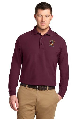 DISCOUNT-Phi Kappa Theta Emblem Long Sleeve Polo
