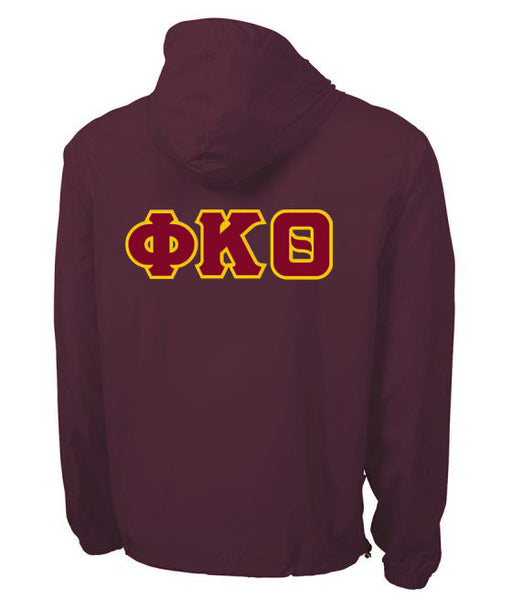 Phi Kappa Theta Tackle Twill Lettered Pack N Go Pullover