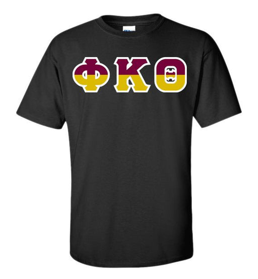 Phi Kappa Theta Two Tone Greek Lettered T-Shirt